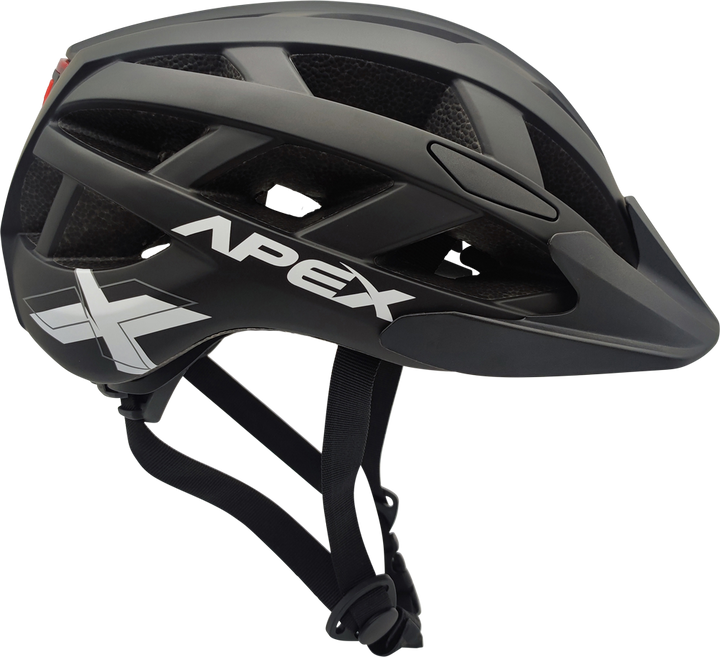 Apex Parts Clothing & Protection Apex Atom Adult Helmet | Matte Black 55-58cm | M  SKU: FSK-D09-5558-BK Barcode: 687398778492