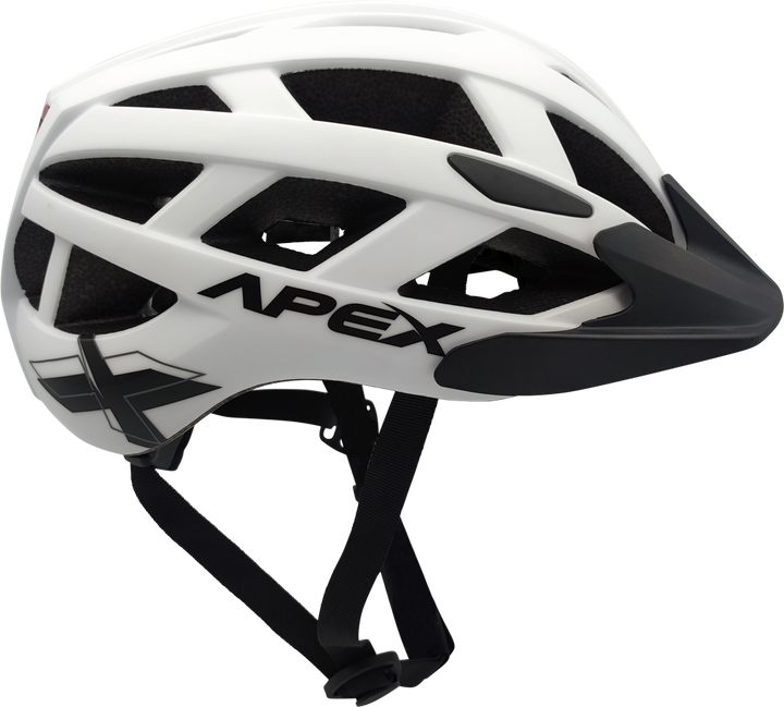 Apex Parts Clothing & Protection Apex Atom Adult Helmet | Matte White 55-58cm | M  SKU: FSK-D09-5558-WH Barcode: 687398778515