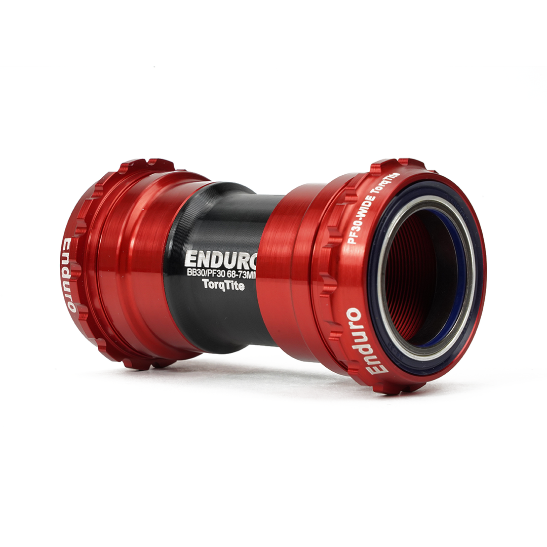 Enduro Components & Spares BKC-0648 | Torqtite Bottom Bracket for PF30 Framesets and 30mm Cranksets (Spindle length 104mm or longer) XD15 Corsa | Angular Contact Red SKU: BKC-0648 Barcode: 810191010708