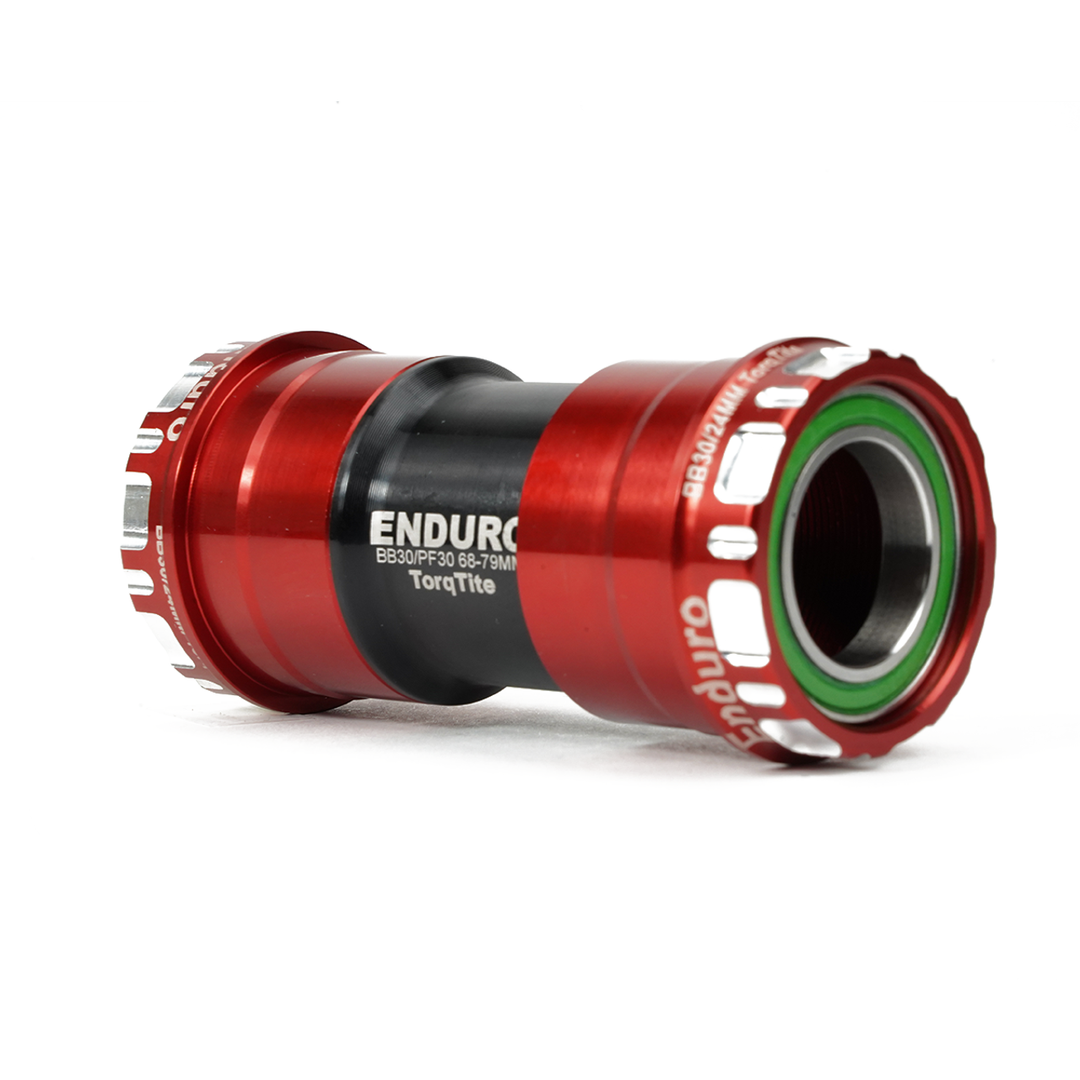 Enduro Components & Spares BKS-0150 | Torqtite Bottom Bracket for BB30 Framesets and Shimano 24mm Cranksets 440C Stainless Steel | Angular Contact Red SKU: BKS-0150 Barcode: 810191010074
