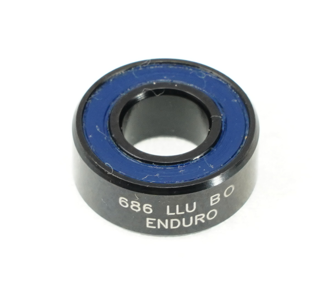 Enduro Components & Spares BB 686 LLU BO-bx | 6 x 13 x 5mm Bearing Chromium Steel Black Oxide  SKU: BB 686 LLU BO-bx Barcode: 811780022591
