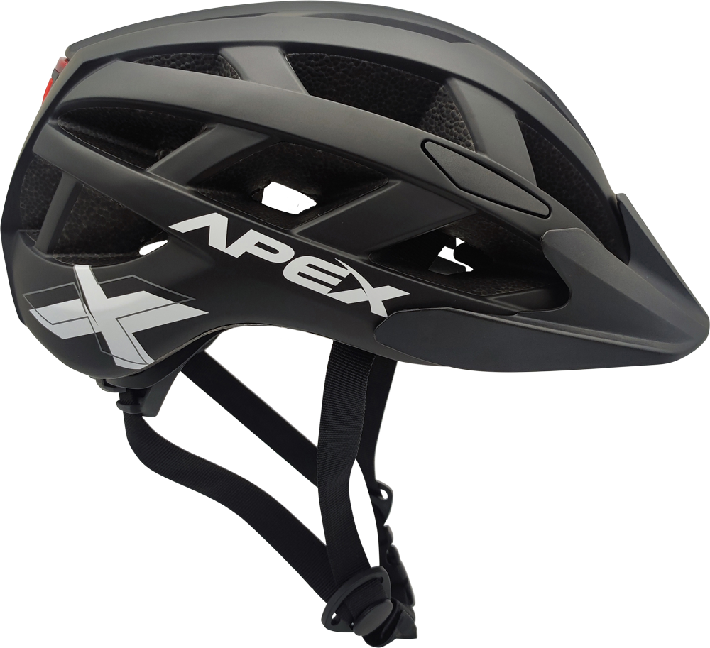 Apex Parts Clothing & Protection Apex Atom Adult Helmet | Matte Black 55-58cm | M  SKU: FSK-D09-5558-BK Barcode: 687398778492