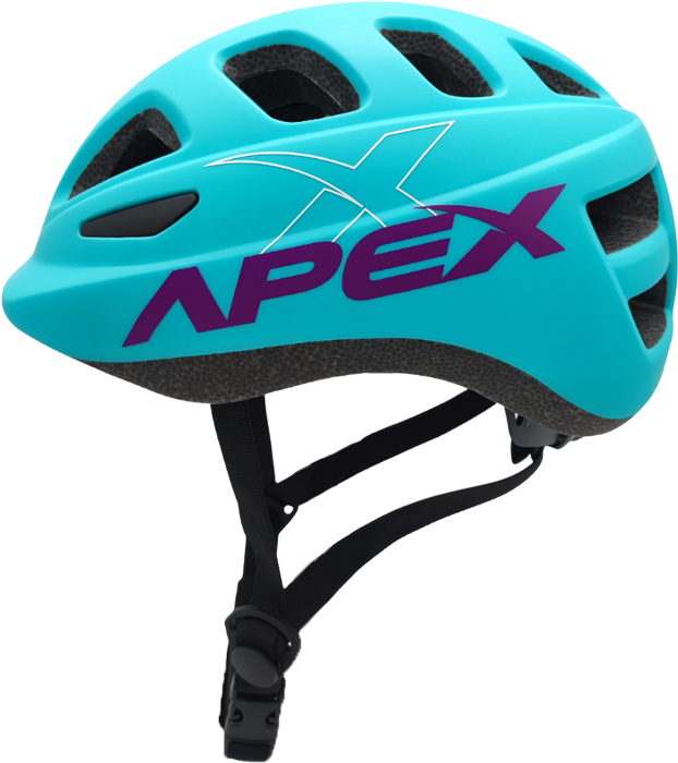 Apex Parts Clothing & Protection Apex Atom Kids Helmet | Matte Teal 50-54cm | S  SKU: FSK-W009-5054-TL Barcode: 687398778485