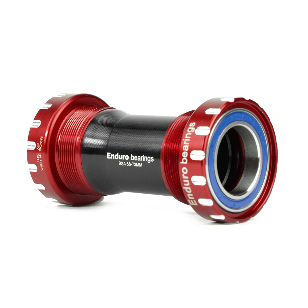Enduro Components & Spares BK-6035 | BSA Thread-In Bottom Bracket for Shimano 24mm Cranksets ABEC-3 Red SKU: BK-6035 Barcode: 810191010456