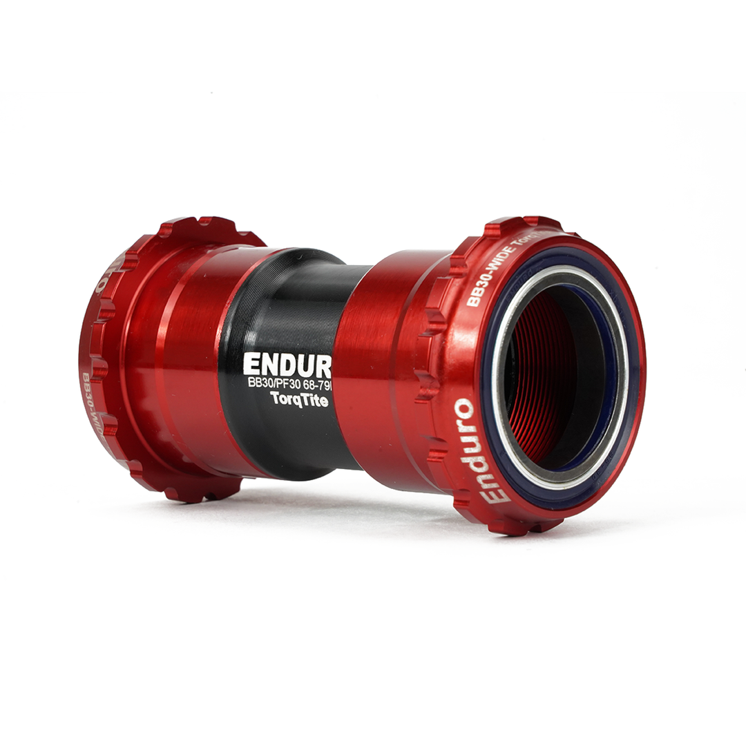Enduro Components & Spares BKC-0645 | Torqtite Bottom Bracket for BB30 Framesets and 30mm Cranksets (Spindle length 104mm or longer) XD15 Corsa | Angular Contact Red SKU: BKC-0645 Barcode: 810191010678