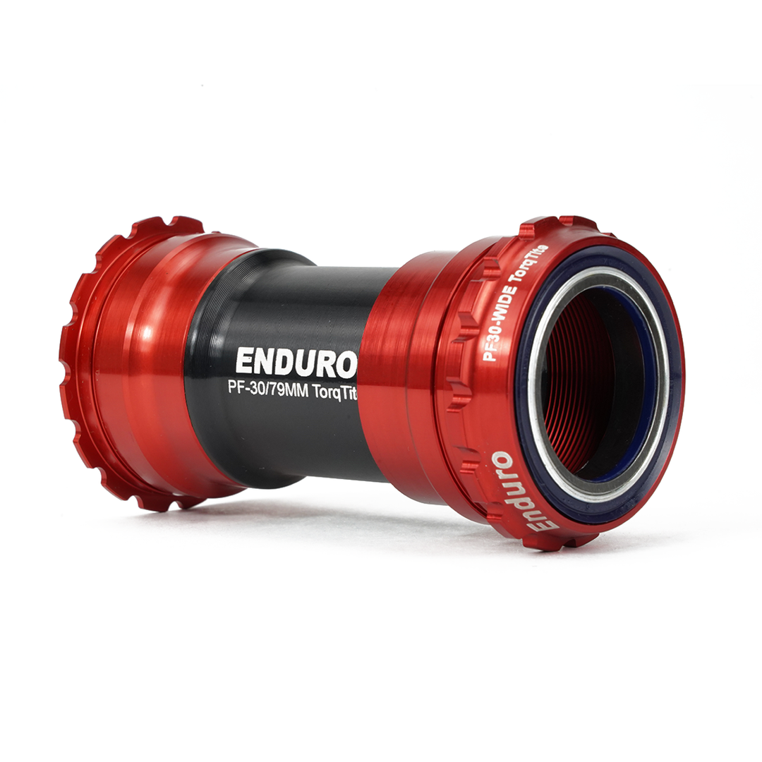Enduro Components & Spares BKC-0655 | Torqtite Bottom Bracket for BBRight Framesets and 30mm Cranksets (Spindle length 104mm or longer) XD15 Corsa | Angular Contact Red SKU: BKC-0655 Barcode: 811780024465