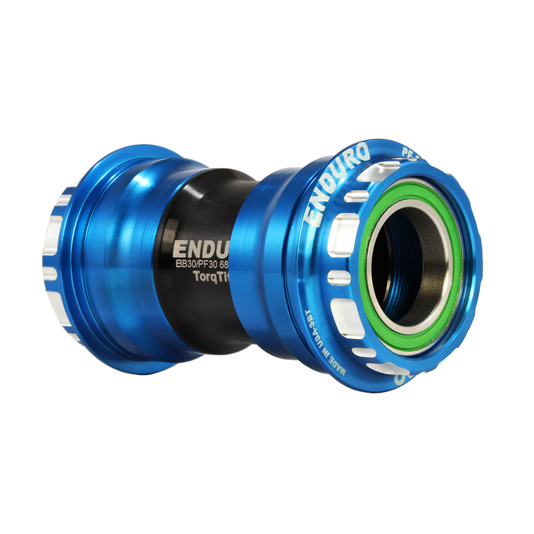 Enduro Components & Spares BKS-0112 | Torqtite Bottom Bracket for PF30 Framesets and Shimano 24mm Cranksets 440C Stainless Steel | Angular Contact Blue SKU: BKS-0112 Barcode: 810191011866
