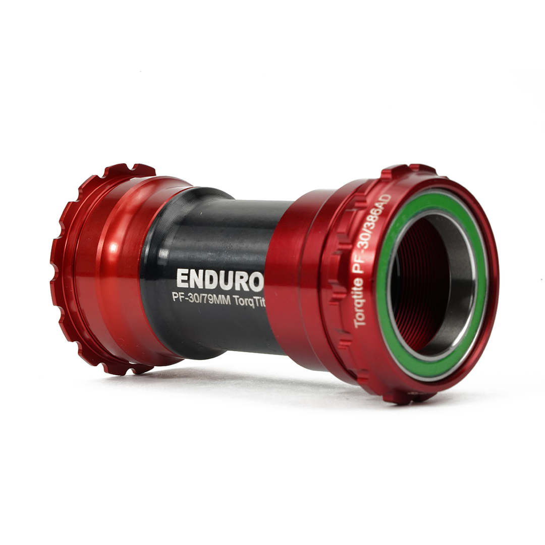 Enduro Components & Spares BKS-0138 | Torqtite Bottom Bracket for BBRight Framesets and 30mm Cranksets (Spindle length 104mm or longer) 440C Stainless Steel | Angular Contact Red SKU: BKS-0138 Barcode: 810191012405