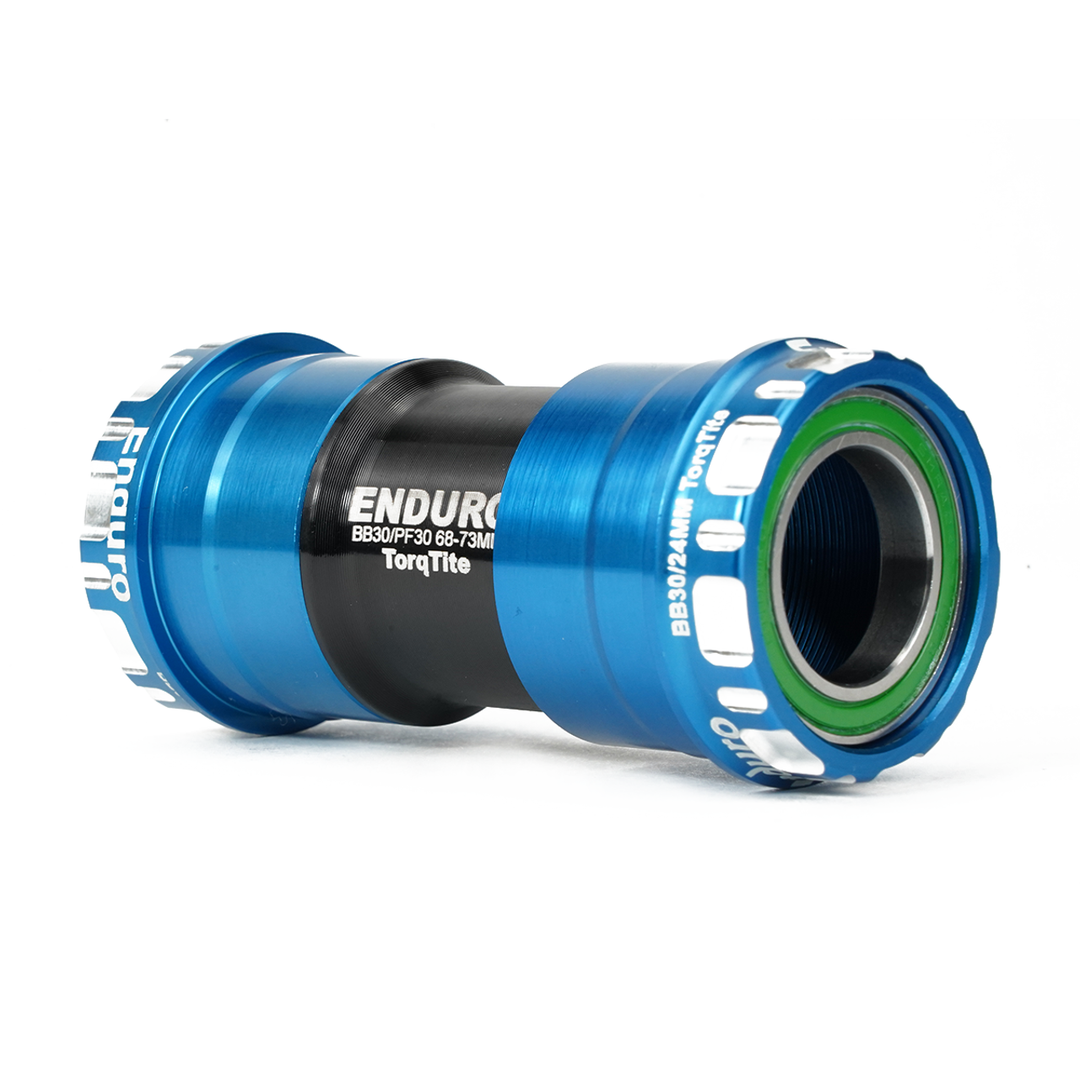 Enduro Components & Spares BKS-0152 | Torqtite Bottom Bracket for BB30 Framesets and Shimano 24mm Cranksets 440C Stainless Steel | Angular Contact Blue SKU: BKS-0152 Barcode: 810191011774