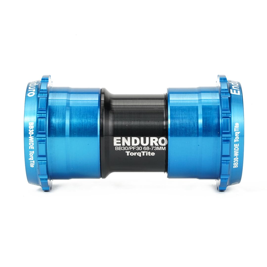 Enduro Components & Spares BKS-0157 | Torqtite Bottom Bracket for BB30 Framesets and 30mm Cranksets (Spindle length 104mm or longer) 440C Stainless Steel | Angular Contact Blue SKU: BKS-0157 Barcode: 810191010531