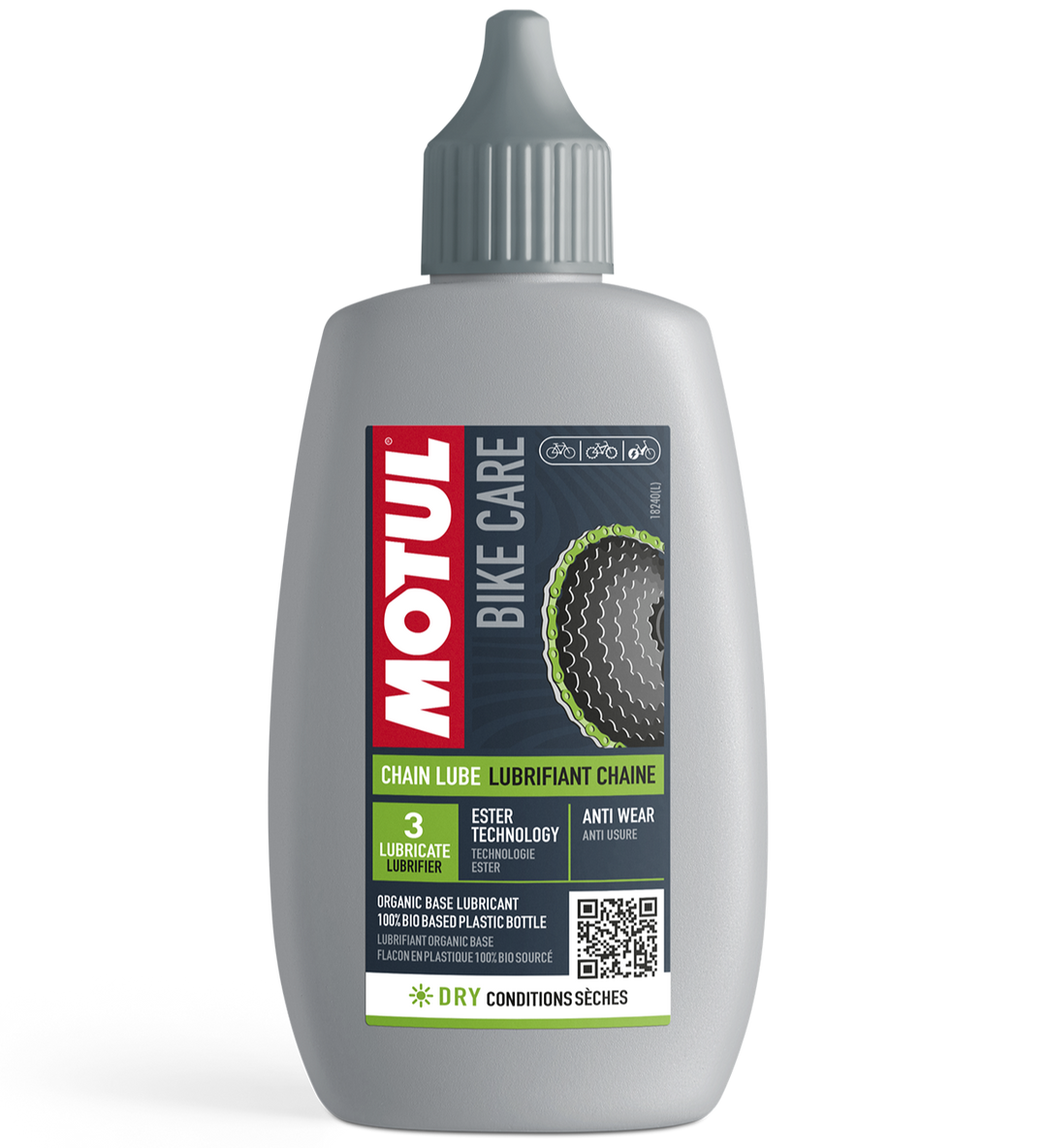 Motul Bike Care Chain Lube Dry 100ml  SKU: 3374650332697 Barcode: 
