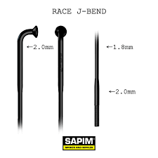 Sapim Components & Spares Sapim Race Double Butted J-Bend Spoke 310 Black SKU: GERA1431000ZOIZD Barcode: 