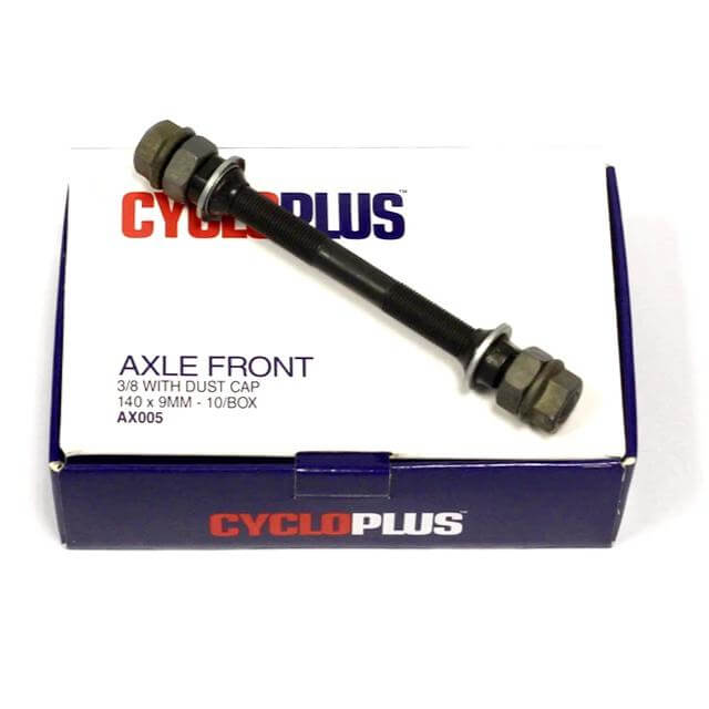 Apex Parts Components & Spares Axle Front 3/8 Incl Dust Cap  SKU: AX005 Barcode: AX005